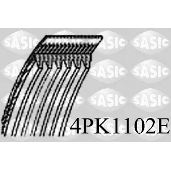 SASIC 4PK1102E - Courroie trapézoïdale à nervures
