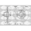 SASIC 6104015 - Jeu de 2 disques de frein arrière