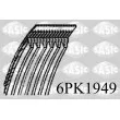 SASIC 6PK1949 - Courroie trapézoïdale à nervures