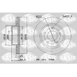 SASIC 9004507J - Jeu de 2 disques de frein avant