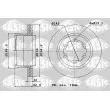SASIC 9004843J - Jeu de 2 disques de frein arrière