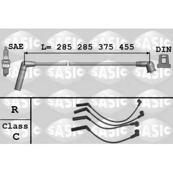 SASIC 9286059 - Kit de câbles d'allumage