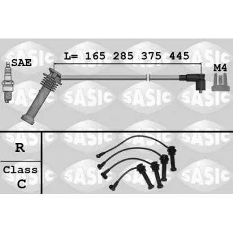 SASIC 9286079 - Kit de câbles d'allumage