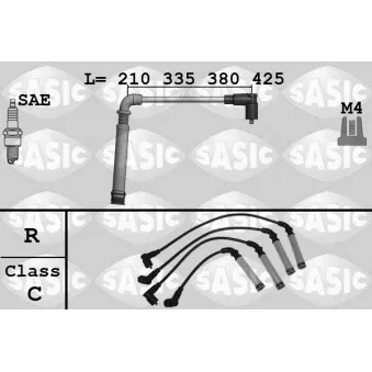 Kit de câbles d'allumage SASIC OEM 47208