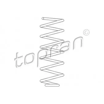 Ressort de suspension TOPRAN 102 603 pour VOLKSWAGEN GOLF 1.8 GTI - 112cv