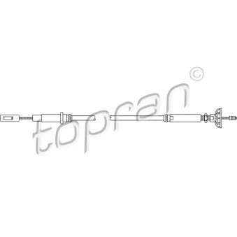 TOPRAN 102 851 - Tirette à câble, commande d'embrayage