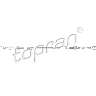 Câble d'accélération TOPRAN 103 082