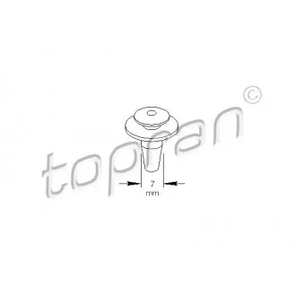 TOPRAN 103 545 - Clip, enjoliveur