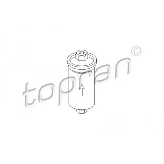 Filtre à carburant TOPRAN 103 607 pour VOLKSWAGEN GOLF 1.6 GTI - 110cv