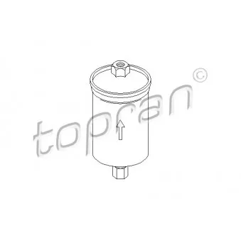 Filtre à carburant TOPRAN 103 723 pour FORD FIESTA 1.4 - 71cv