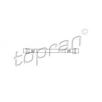 TOPRAN 104 163 - Flexible de frein arrière droit