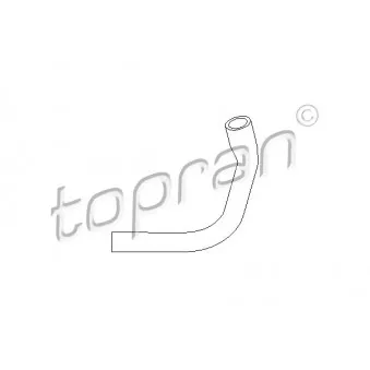 Flexible, aération de la housse de culasse TOPRAN 107 394