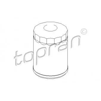 Filtre à huile TOPRAN 107 505 pour VOLKSWAGEN GOLF 1.9 TDI - 110cv