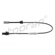 TOPRAN 109 050 - Câble flexible de commande de compteur
