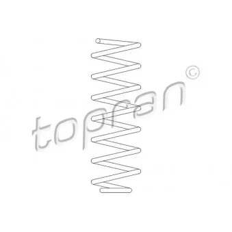 Ressort de suspension TOPRAN 109 535 pour VOLKSWAGEN GOLF 1.9 TDI Syncro - 90cv