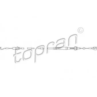 TOPRAN 109 857 - Câble d'accélération
