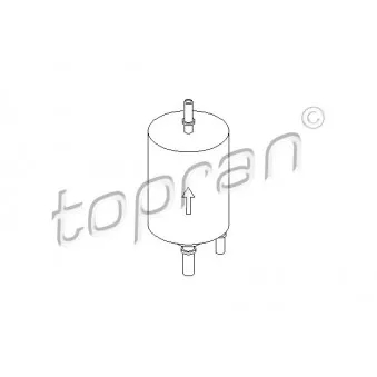 Filtre à carburant TOPRAN 110 307 pour AUDI A4 2.0 TFSI - 200cv