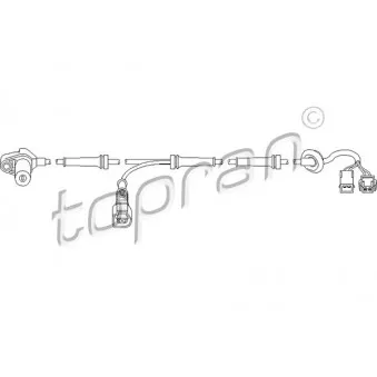 TOPRAN 110 483 - Capteur, vitesse de roue