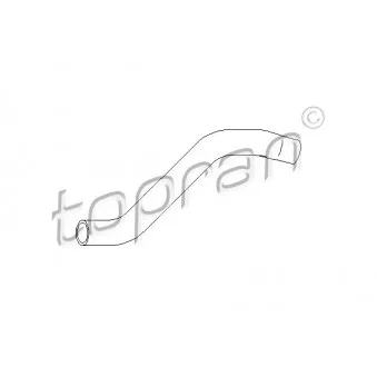 Durite de radiateur TOPRAN 110 665