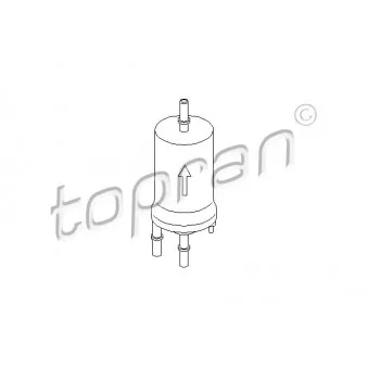 Filtre à carburant TOPRAN 110 898 pour VOLKSWAGEN TOURAN 1.4 TSI EcoFuel - 150cv
