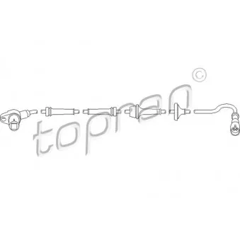 Capteur, vitesse de roue TOPRAN 111 073 pour VOLKSWAGEN GOLF 1.5 - 70cv