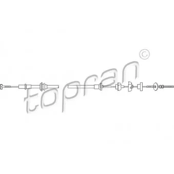 Tirette à câble, commande d'embrayage TOPRAN OEM DP3110.13.0406