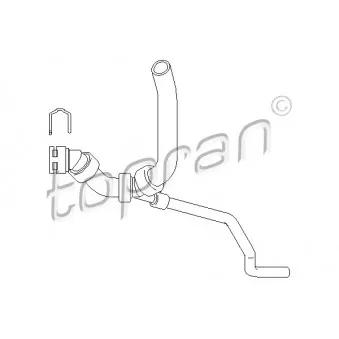 Durite de radiateur TOPRAN 111 976 pour AUDI A4 2.4 quattro - 165cv