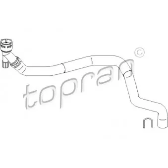TOPRAN 112 020 - Durite de radiateur