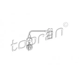TOPRAN 112 103 - Détecteur de l'usure des plaquettes de frein
