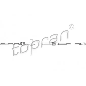 TOPRAN 112 144 - Tirette à câble, frein de service