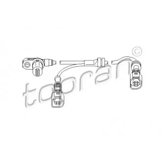TOPRAN 112 228 - Capteur, vitesse de roue