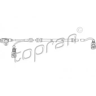 TOPRAN 112 229 - Capteur, vitesse de roue