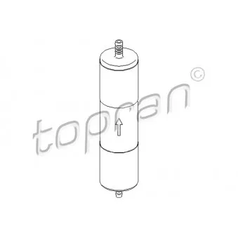 Filtre à carburant TOPRAN 113 153 pour DAF F 2800 2.0 TDI - 140cv