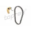 TOPRAN 117 726 - Kit de chaînes, commande de pompe à huile