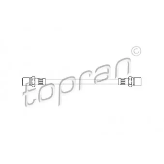 Flexible de frein TOPRAN 200 914 pour OPEL CORSA 1.2 - 45cv