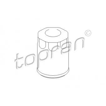 Filtre à huile TOPRAN 201 303 pour OPEL ASTRA 1.7 D - 60cv
