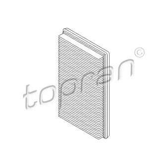 Filtre à air TOPRAN 201 639 pour JOHN DEERE Series 6000 1.5 TD - 67cv