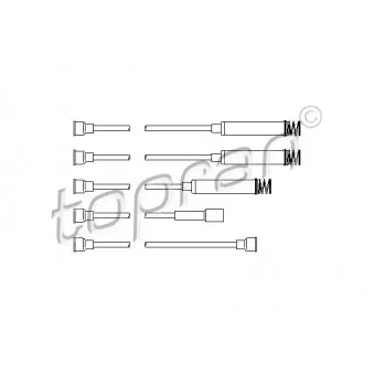 TOPRAN 202 511 - Kit de câbles d'allumage