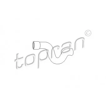 Durite de radiateur TOPRAN 205 710