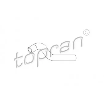 Durite de radiateur TOPRAN 206 702 pour OPEL CORSA 1.7 D - 60cv