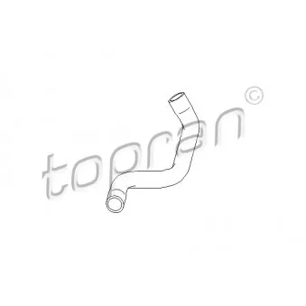 Durite de radiateur TOPRAN 207 335 pour OPEL ASTRA 2.0 DTI 16V - 101cv
