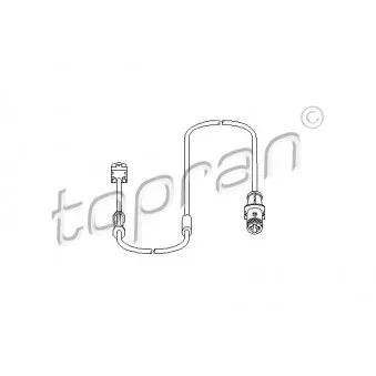 TOPRAN 207 453 - Détecteur de l'usure des plaquettes de frein