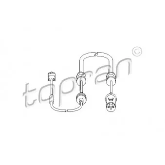 TOPRAN 207 454 - Détecteur de l'usure des plaquettes de frein