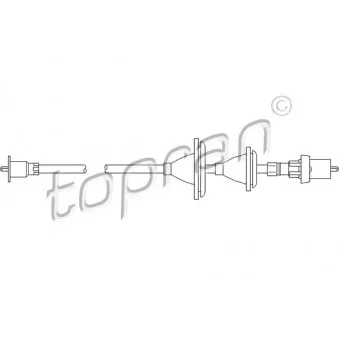 TOPRAN 300 358 - Câble flexible de commande de compteur