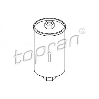 Filtre à carburant TOPRAN 300 531 pour MAN TGX 2.0 - 78cv