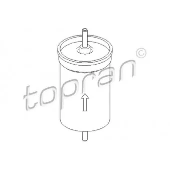 Filtre à carburant TOPRAN OEM 91ab9155aa