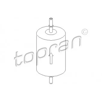 Filtre à carburant TOPRAN 302 130 pour FORD MONDEO ST220 - 226cv