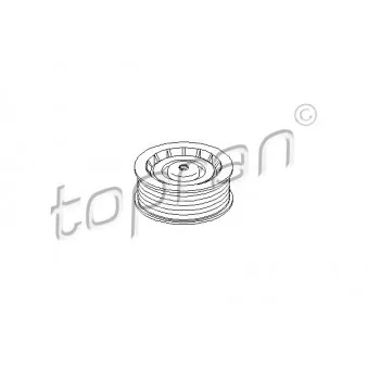 TOPRAN 302 158 - Poulie renvoi/transmission, courroie trapézoïdale à nervures