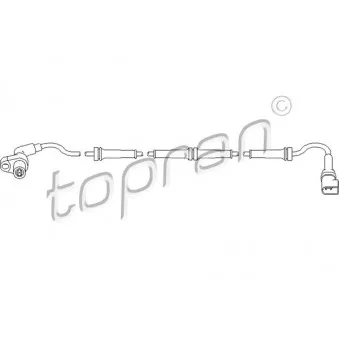 Capteur, vitesse de roue TOPRAN 303 949 pour FORD FIESTA 1.1 - 50cv