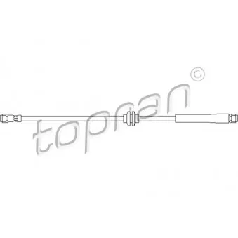 Flexible de frein TOPRAN 401 058 pour MERCEDES-BENZ CLASSE E E 240 4-matic - 177cv